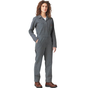 Dickies Long Sleeve Hickory Striped Denim Coveralls Medium